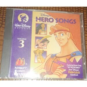 McDonald's Celebrates Disney Music 1996 Vol. 3 Hero Songs CD
